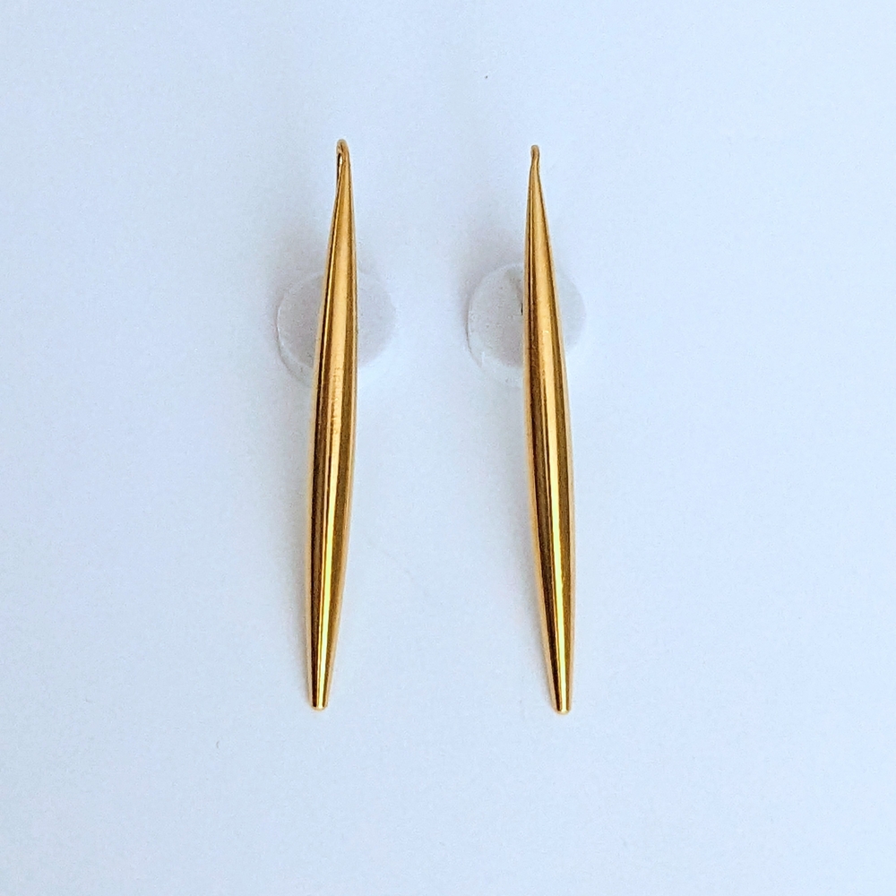 Sleek Gold Threader Earrings